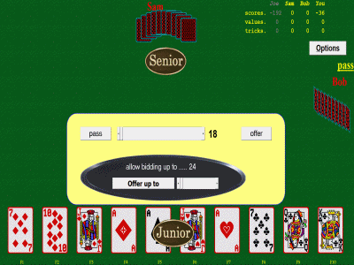 Click to view SKAT Card Game From Special K Software 2.4 screenshot