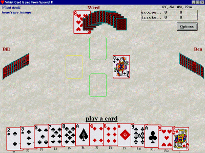 Click to view WHIST Card Game From Special K 3.10 screenshot