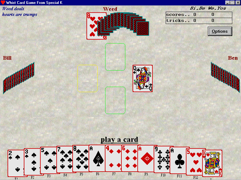 WHIST Card Game From Special K screenshot